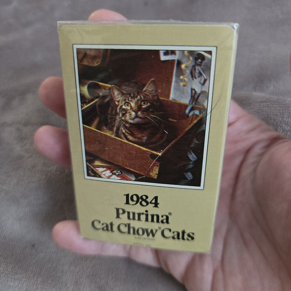 Vintage 1984 Purina Cat Chow Stardust Joker "Cats" Playing Cards Deck - Sealed!